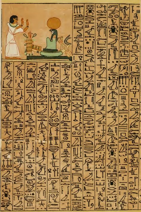 Egyptian Book Of The Dead, Ancient Egypt Books, Ancient Egypt Hieroglyphics, Egyptian Poster, Ancient Letters, Ancient Egyptian Hieroglyphics, Egypt Tattoo, Book Of The Dead, Game Rules