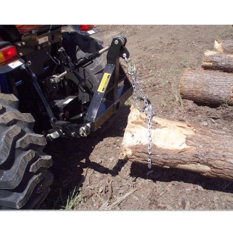 "3 Point Hitch Log Skidder | DR Power Equipment " Log Skidder, 3 Point Attachments, Hitch Attachments, Log Splitters, Tractor Idea, Wood Splitter, Tractor Accessories, Log Splitter, Chippers