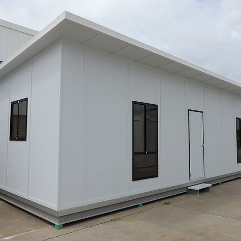 Source MGO Board First Grade Pu/ Eps/ Rock Wool Cold Room Sip Panel on m.alibaba.com Sandwich Panel House Ideas, Sip House, Sips Panels, Modern Home Office Desk, Product Development Process, Structural Insulated Panels, Sandwich Panel, Insulated Panels, Magnesium Oxide