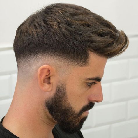 Mid Taper Fade - Best Taper Fade Haircuts For Men: Cool Men's Taper Fade Hairstyles - Low, High, Mid, Skin, Bald, Temp Fades #menshairstyles #menshair #menshaircuts #menshaircutideas #menshairstyletrends #mensfashion #mensstyle #fade #taper #taperfade Medium Fade Haircut, Bart Styles, Types Of Fade Haircut, Mid Fade Haircut, Best Fade Haircuts, Short Fade Haircut, Drop Fade Haircut, Mens Hairstyles Fade, Low Fade Haircut