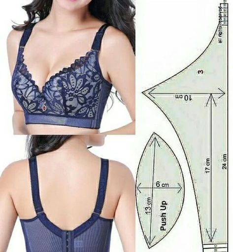 Pola Bra, Sewing Bras, Projek Menjahit, Bra Sewing Pattern, Clothing Pattern Design, Bra Sewing, Sewing Clothes Women, Sewing Lingerie, Patterns Sewing