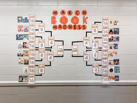 March Madness Reading Challenge, March Madness Bulletin Board, March Madness Book Tournament, March Madness Activities, March Madness Books, March Maddness, Tournament Of Books, March Bulletin Board, March Madness Bracket