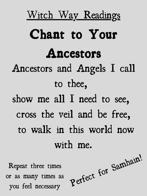 Prayers For Witches, Calling Ancestors Spell, The Veil Is Thinning Samhain, How To Call A Spirit, Calling On Ancestors, Spells For Guidance, How To Call Your Ancestors, How To See Ghosts Spell, Sigil To Destroy Enemies