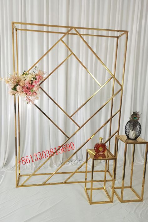 Stand Flower Design, Welcome Sign Stand, Metal Backdrop Stand, Event Space Decor, Flower Stand Wedding, Diy Backdrop Stand, Metal Backdrop, Panel Backdrop, Balloon Stand