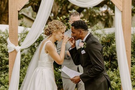 This sweet couple sealed their vows with a pinky promise and kiss. Pinky Promise At Wedding, Pinky Promise Wedding Vows, Wedding Pinky Promise, Pinky Promise Wedding Picture, Pinky Promise Wedding, Engagement Pictures Poses, Unity Ceremony, Wedding Picture Poses, Bridal Pictures