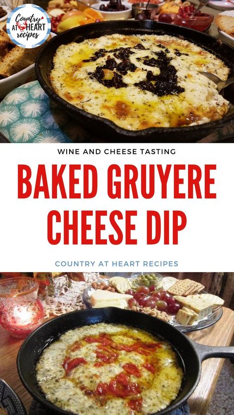 Baked Gruyere, Cheese Tasting Party, Hard Bread, Cheese Recipes Appetizers, Entertaining Appetizers, Sliced Apples, Heart Recipes, Cheese Dip Recipes, Cheese Curds