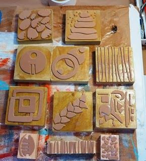 Homemade Stamps, Diy Stamps, Gelli Plate Art, Foam Stamps, Gelli Plate Printing, Hand Carved Stamps, Stamp Carving, Handmade Stamps, Stamp Printing