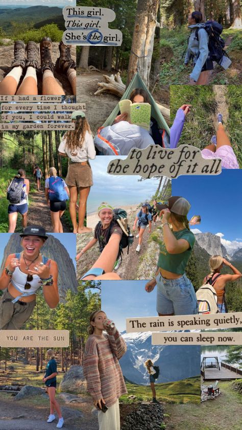 Hiker granola girl aesthetic summer Granola Girl Aesthetic Summer, Quotes Walking, Quotes About Hiking, Funny Hiking Quotes, Walking Quotes, Granola Aesthetic, Short Travel Quotes, Granola Girl Aesthetic, Coastal Wallpaper