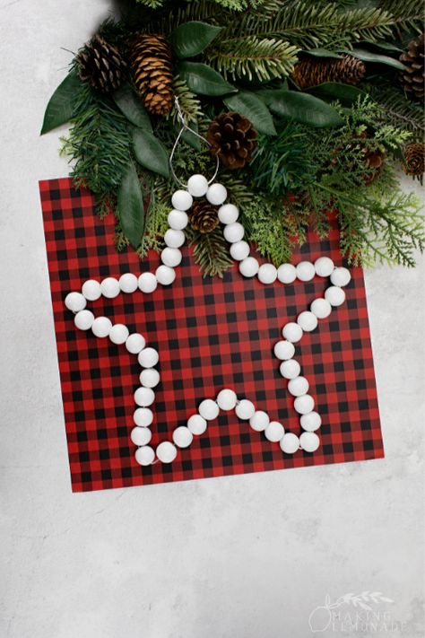 Learn how to make your own simple tree topper using wooden beads and wire! Whether you like a rustic, Scandi, farmhouse, or minimalist style for your Christmas decor this beautiful DIY tree topper will fit right in. Wooden Star Tree Topper, Wooden Bead Star, Puff Pastry Ideas, Scandi Farmhouse, Trendy Christmas Decor, Diy Tree Topper, Pastry Ideas, Bead Star, Making Lemonade