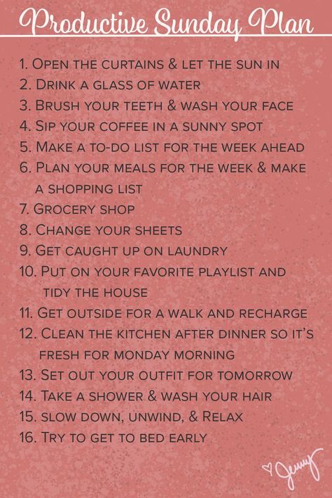 Sunday Schedule Ideas, What To Do On A Sunday At Home, Productive Work Day Routine, Sunday Planning For The Week, Sunday Refresh Routine, To Do List Productive Day, Sunday Week Prep, Sunday Ideas Things To Do, What To Do On Sundays Ideas