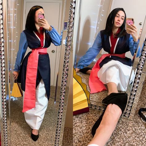 Mulan Halloween, Mulan Cosplay, Mulan Outfit, Ideas Disfraz, Disney Cosplay Costumes, Disney Characters Costumes, Halloween Costumes For Work, Outing Outfit, Fiesta Outfit