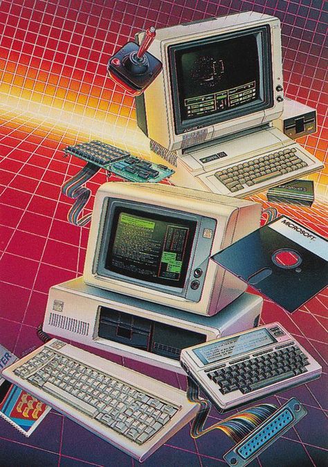 Technology Aesthetic, Alter Computer, The Wombats, Old Computer, Futurisme Retro, Tech Aesthetic, 80s Design, New Retro Wave, 80s Vibes