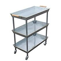 Outdoor Serving Cart, Kitchen Storage Trolley, Wood Cart, Restaurant Outdoor, Wood Bar Cart, Bar Serving Cart, Metal Cart, Metal Bar Cart, Rolling Utility Cart