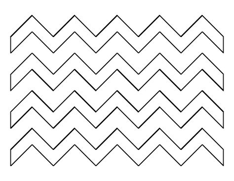 Zig zag pattern. Use the printable outline for crafts, creating stencils, scrapbooking, and more. Free PDF template to download and print at http://patternuniverse.com/download/zig-zag-pattern/ Zig Zag Craft Preschool, Zigzag Pattern Design, Line Design Pattern, Free Printable Stencils, Printable Outline, Zig Zag Design, Coloring Crafts, Zigzag Line, Chevron Arrows