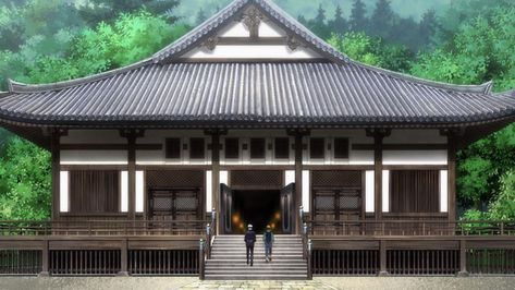 Jujutsu Kaisen | e2 | Screenshot Tokyo School, Terraria House Design, Anime House, Asian Architecture, Japanese Sleeve, Landscape Photography Nature, Japanese Graphic Design, Japanese Painting, Animation Background