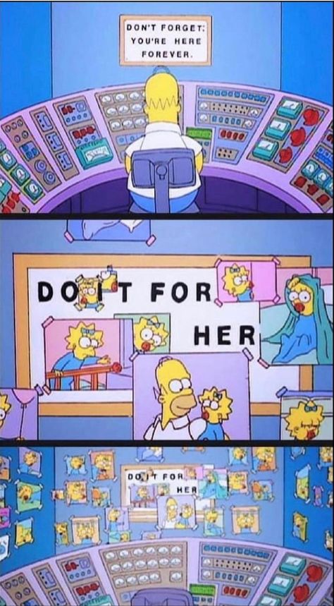 Iconic Simpsons Scenes, Simpsons Scenes, Do It For Her, Simpsons Funny, Die Simpsons, Simpsons Gift, Maggie Simpson, The Simpson, Up Quotes