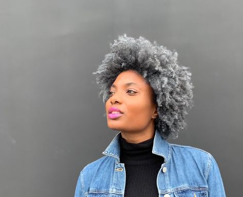 I Tried A $13 Hair Wax On My Type 4 Natural Hair - xoNecole Grey Hair Dye Black Women, Colored Hair Wax, Red Hair Wax, Grey Hair Wax, Lavender Grey Hair, Type 4 Natural Hair, 4c Afro, Dye Inspiration, Grey Hair Dye