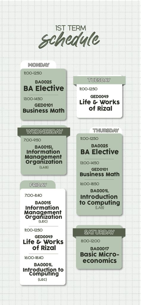 Green Schedule Template, Lockscreen Class Schedule, School Schedule Design, Class Schedule Layout, Lockscreen Schedule, Class Schedule Template Lockscreen, College Class Schedule Template, Class Schedule Wallpaper, For Lockscreen Wallpaper