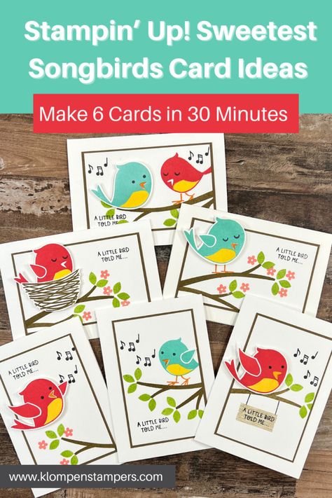 Note Card Ideas, Sip Cards, Bee Valentines Cards, Simple Greeting Cards, Sweet Songbirds, Jackie Bolhuis, Song Birds, Homemade Card, Step Cards