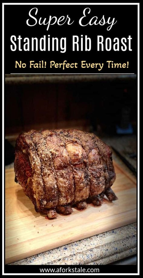 Standing Prime Rib Roast How To Cook, How To Cook A 10 Lb Prime Rib Roast, How To Cook A Bone In Prime Rib Roast, Cooking Time For Prime Rib Roast, Cook A Prime Rib Roast, Prime Ribeye Roast How To Cook, Standing Beef Rib Roast, Bone In Standing Rib Roast Recipe, Perfect Rib Roast