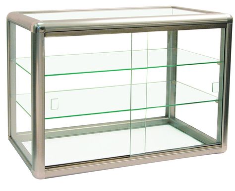 Amazon.com: Elegant Champagne Trim Anodized Aluminum Display Table Top Tempered Glass Show Case. Tempered Glass with Key Lock Elegant Matte Gold: Clothing Table Top Display Case, Vanity Dressing Room, Countertop Display Case, Retail Display Cases, Pegboard Display, Gondola Shelving, Frame Layout, Display Tables, Bakery Display