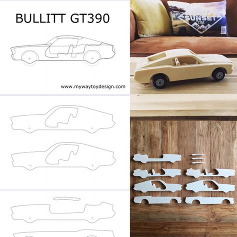 Diy Toys Car, Wooden Toys Design, Wooden Toy Cars, Making Wooden Toys, Wood Toys Plans, Wooden Toys Plans, Laser Cut Wood Crafts, Free Woodworking Plans, Wooden Car