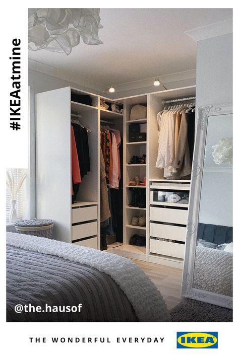 Wardrobe Solutions Storage Ideas, Flat Bedroom Ideas Small Spaces, Ikea Small Wardrobe, Clever Wardrobe Ideas, Small Bedroom With Wardrobe Ideas, Corner Wardrobe Ideas Small Bedroom, Bedroom Ideas For Long Rooms, Wardrobe Storage Solutions, Walk In Wardrobe Ideas Small Spare Room