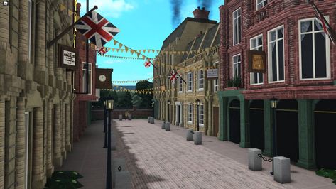 Boo Burg House Ideas Outside, Bloxburg Venice, Bloxburg London City Layout, Bloxburg Town Inspiration, Bloxburg Town Ideas Buildings, Bloxburg London Town, Bloxburg European City, Bloxburg Nyc Town Layout Small Plot, City In Bloxburg