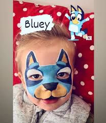 Bluey Facepainting, School Spirit Face Paint, Dog Face Paints, Face Painting Tips, Face Painting For Boys, Girl Face Painting, Face Painting Easy, Face Paint Makeup, Kids Face Paint