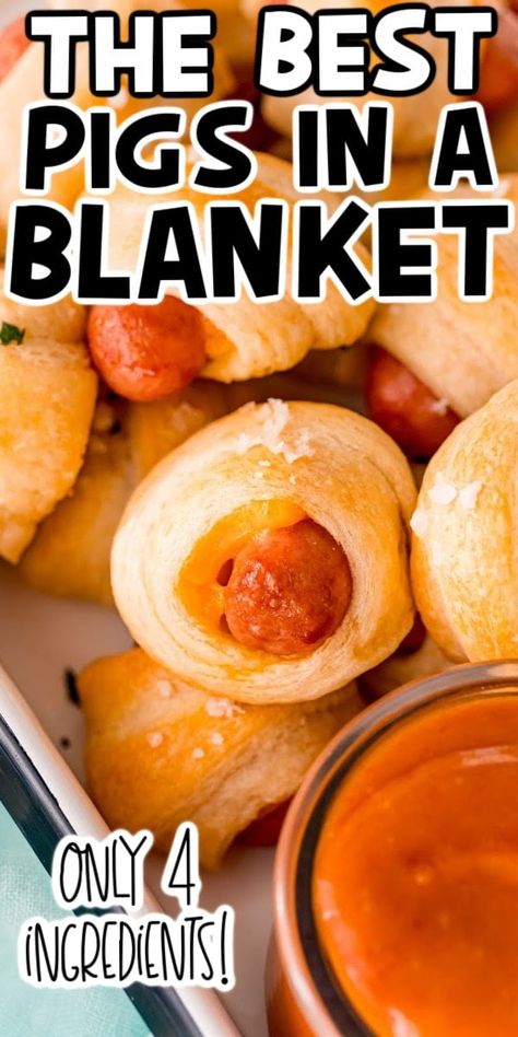 Best Pigs In A Blanket, Best Pigs In A Blanket Recipe, Easy Pigs In A Blanket, Pigs In A Blanket Recipe, Homemade Crescent Rolls, Smoked Sausages, Crescent Dough, Party Plan, Pigs In A Blanket