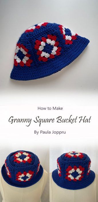 Stylish Granny Square Bucket Hat Free Crochet Ideas - Carolinamontoni.com Crochet Bucket Hat Granny Square Pattern, Granny Square Bucket Hat Crochet Pattern, Crochet Granny Bucket Hat Free Pattern, Crochet Granny Square Bucket Hat Free Pattern, Crochet Granny Square Bucket Hat Pattern, Crochet Hat Granny Square, Crochet Granny Square Hat Free Pattern, Granny Square Bucket Hat Pattern Free, Granny Square Hat Pattern Free