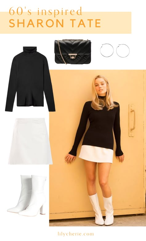 Sharon Tate Costume Halloween, Sharon Tate Halloween Costume, Sharon Tate Costume, Halloween Costumes With Gloves, Hollywood Costume Ideas For Women, Easy Halloween Costumes For Blondes, Hollywood Costume Ideas, Effortless Halloween Costumes, Low Effort Halloween Costume