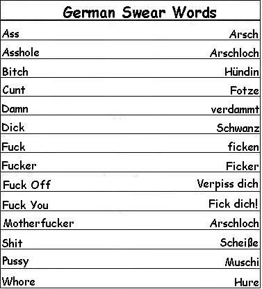 German Swear Words - Learn German German Curse Words, Elegant Speaking, German Swear Words, Spanish Swear Words, French Swear Words, Words In Different Languages, German Phrases, Swear Words, Learning German