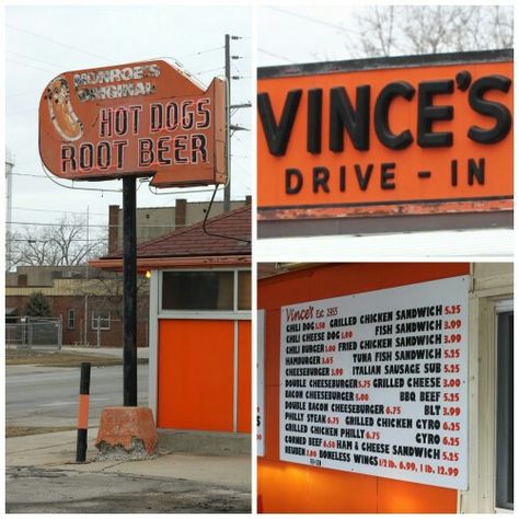 Vince's hot dogs , monroe michigan Monroe Michigan, Fish Sandwich, Flat Rock, Restaurant Signs, Chili Cheese, Great Lakes, Fried Chicken, Hot Dogs, Michigan