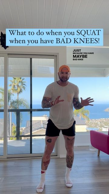 Ryan Read on Instagram: "Do not let your knees tell you no! Tell your knees to stfu! With proper form and pace, you can squat! #kneepain #squat #squats #fitness #fitnesstips" No Squats Leg Workout, Glute Workout Easy On Knees, Alternative To Squats For Bad Knees, Full Body Workout For Bad Knees, Modified Squats For Bad Knees, Leg Workout No Squats Or Lunges, No Squat Quad Workout, Lunge Alternatives For Bad Knees, Proper Squat Form For Women