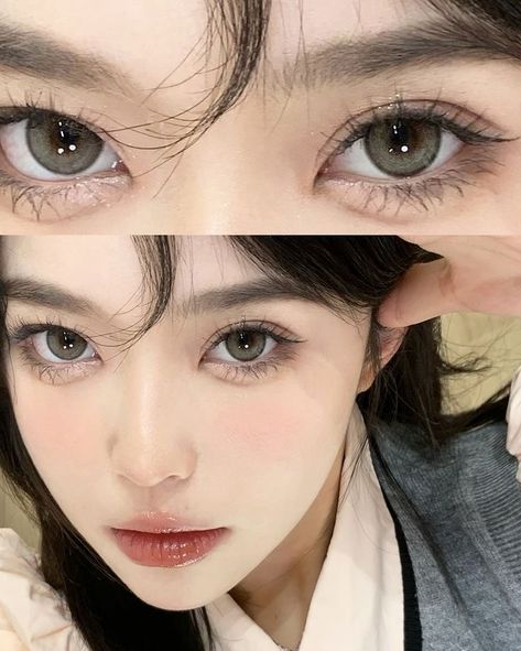 makeup lip eyeshadow ideas inspo Asian Eyes Reference, Ulzangg Makeup, Manga Makeup, Eyeliner Ideas, Korean Eye Makeup, Ulzzang Makeup, Lip Makeup Tutorial, Ethereal Makeup, Face Palette