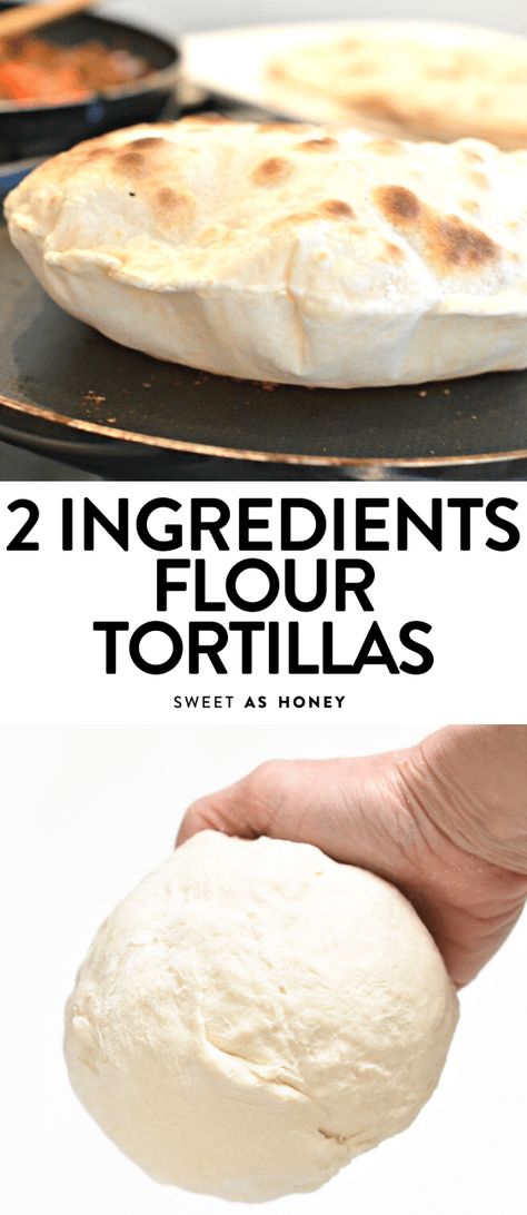 2 INGREDIENTS FLOUR TORTILLAS Healthy Homemade Tortillas, Fried Chicken Side Dishes, Easy Flour Tortillas, Soft Tortilla Recipe, Almond Flour Tortilla Recipe, Easy Tortilla Recipe, Flour Tortilla Recipe, Coconut Flour Tortillas, How To Make Flour