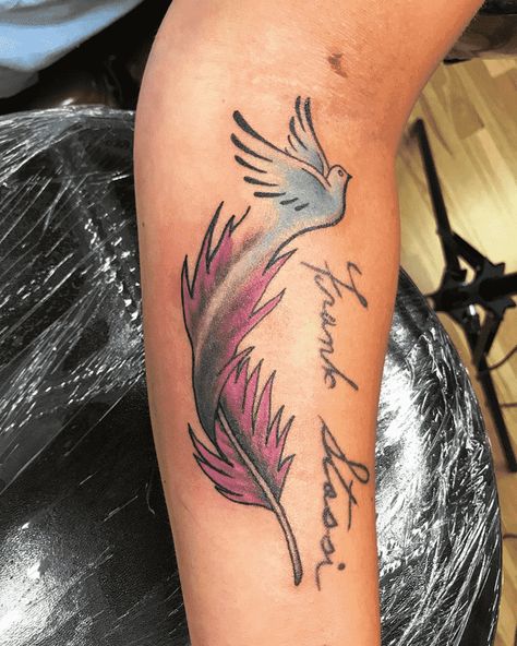 Dove Tattoo Ideas, Peace Dove Tattoos, Pulse Tattoo, Dove Tattoo Design, Dove Tattoos, Dove Tattoo, Strength Tattoo, Tattoo Design Ideas, Feather Tattoo