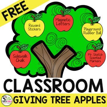 Asking for parent donations can be easy and fun! Just draw a Giving Tree on the board and tape apples with your donation requests printed on them. Parents pick apples from the tree during open house, meet the teacher or during the first few weeks of school. Then send home a thank you apple note from the class! Back To School Night Giving Tree, Giving Tree Classroom, All About Me Apple Tree, Giving Tree Classroom Donations, Bulletin Board Apple Tree, Donation Request, Apple Notes, Reward Stickers, Magnetic Letters