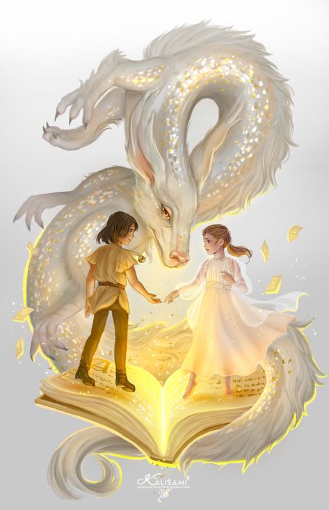 ArtStation - NeverEnding Story, Karla Ortega Neverending Story Characters, Neverending Story Movie, Story Tattoo, Neverending Story, Ending Story, The Neverending Story, White Dragon, Fantasy Movies, Arte Fantasy