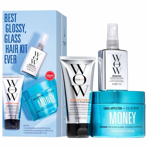 Money Mask, Hair Kit, Frizz Free Hair, Glossy Hair, Hair Guide, Color Wow, Box Packaging Design, Hair Setting, Tiktok Style