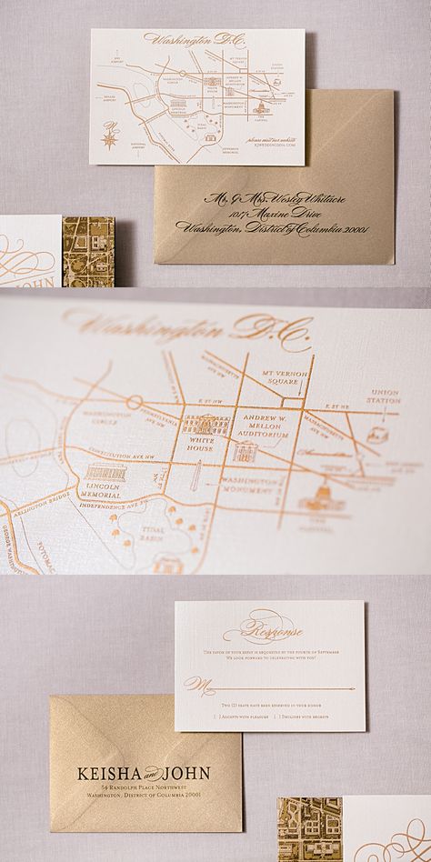 Washington DC Themed Wedding Invitations Clear Wedding Invitations, Map Invitation, Map Wedding Invitation, Custom Wedding Map, Pocketfold Invitations, Classic Invitation, Bespoke Wedding Invitations, Area Map, Themed Wedding Invitations