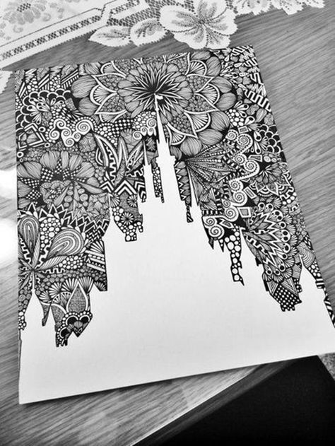 40 Absolutely Beautiful Zentangle patterns For Many Uses - Bored Art Drawing Hands, Eye Tutorial, Art Disney, Disney Castle, Zentangle Art, Zentangle Patterns, Pics Art, Disney Cartoons, Popular Items