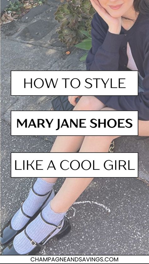 Explore versatile Mary Janes Shoes Outfits that complement your Women's Fashion style. Whether you prefer Women's Shoes like Flat Shoes for comfort or Chunky Heels for a bold statement, these looks are perfect for creating fashionable ensembles. Gingham Shoes Outfit, Casual Mary Jane Outfit, What To Wear With Mary Janes, Mary Jane With Socks, Silver Mary Jane Shoes Outfit, Mary Janes Shoes Outfit, Chunky Mary Janes Outfit, Styling Mary Janes, Mary Jane Shoes Outfit Jeans