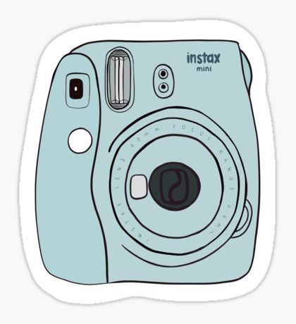 Light Blue Stickers | Redbubble Dslr Quotes, Photography Polaroid, Stickers Cool, Camera Drawing, Instax Camera, Dslr Photography Tips, Types Of, Nikon D5200, Camera Dslr