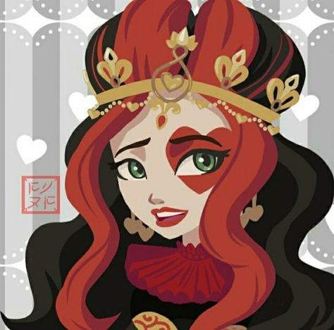 Lizzie Hearts Fanart, Lizzie Hearts, Heart Tag, Ever After High, Ever After, Queen, Fan Art, Tv, Quick Saves