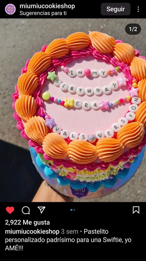 #erastour #friendshipbracelets #Taylorswift #Birthdaycake Friendship Cake, Taylor Swift Cake, Taylor Swift Birthday Party Ideas, Harry Birthday, Birthday Baking, Making Cakes, Taylor Swift Birthday, Acne Treatments, Tall Cakes