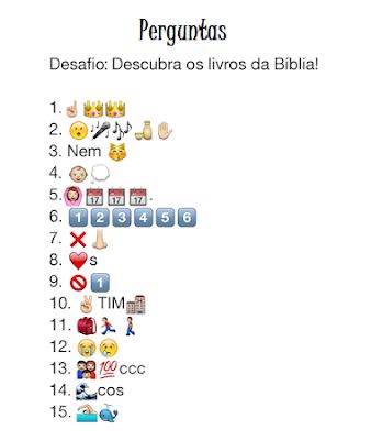 #Alegrai-vos: Desafio bíblico - Descubra os livros da bíblia!!! ... Bible Emoji, Bible Activities For Kids, Bible Activities, Christian Humor, Jesus Saves, Family Games, Bible Journaling, Games For Kids, Activities For Kids