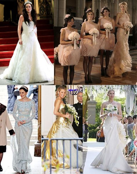 Gossip Girl weddings Gossip Girl Prom Dress, Gossip Girl Prom, Lily Van Der Woodsen Wedding Dress, Blair Dresses Gossip Girl, Gossip Girl Wedding, Gossip Girl 2021, Gossip Girl Outfits, Gossip Girl, Wedding Outfit