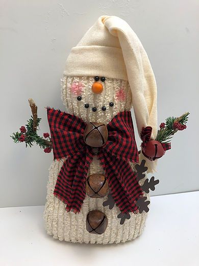 Salt Ornaments, Snowman Gnomes, Chenille Snowman, Prim Snowman, Diy Snowman Decorations, Snowmen Crafts, Primitive Cottage, Chenille Crafts, Snowman Crafts Diy